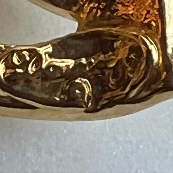 Vintage Danecraft Gold Christmas Tree Pin withClear Rhinestone Star Tree Topper - Picture 3 of 4